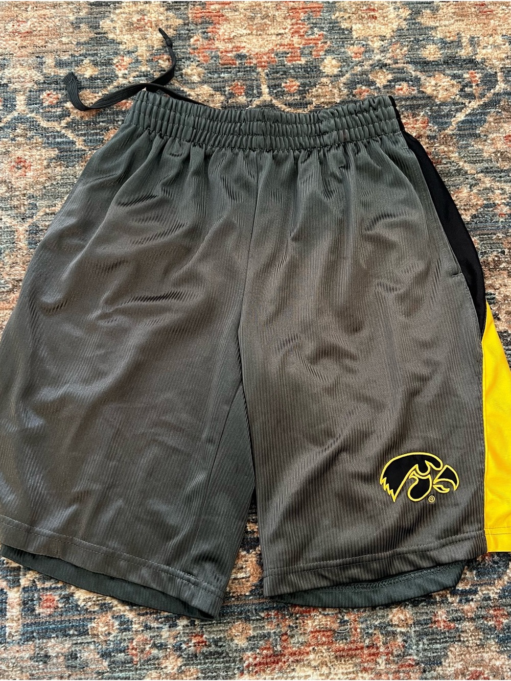 Iowa Hawkeyes Black & Gold Men's Athletic Shorts